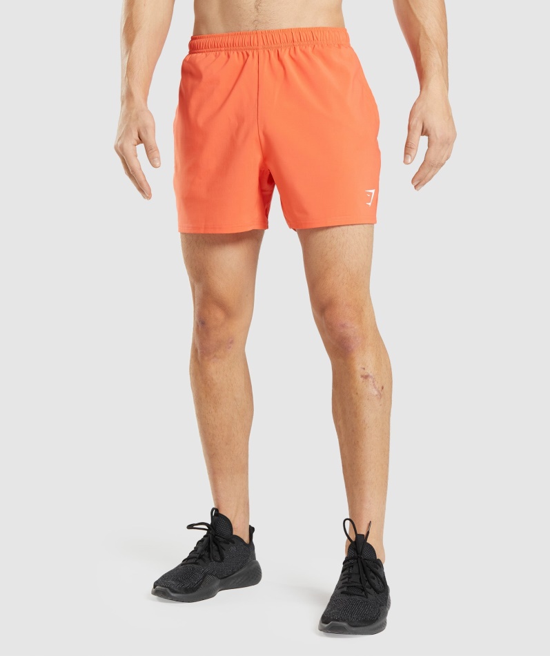 Gymshark Ankomst 5" Shorts Papaya Orange