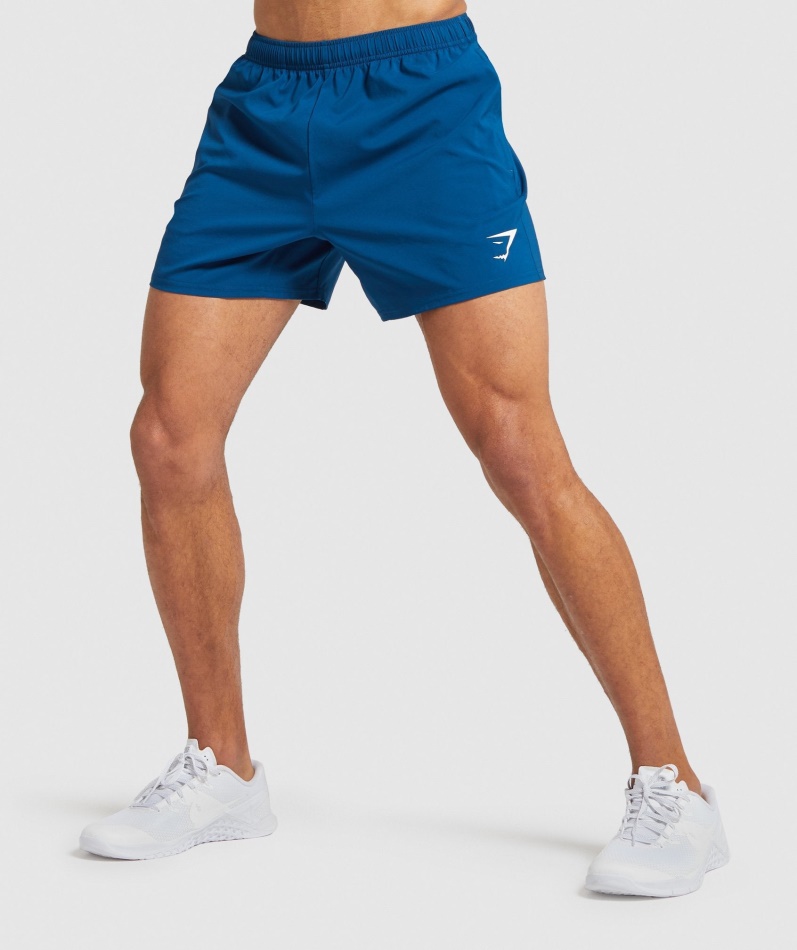 Gymshark Ankomst 5" Shorts Bensinblå