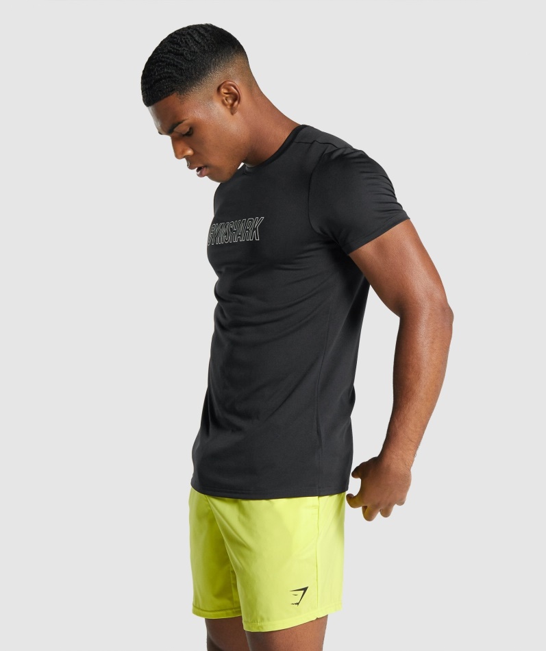 Gymshark Ankomst Grafisk T-skjorte Svart