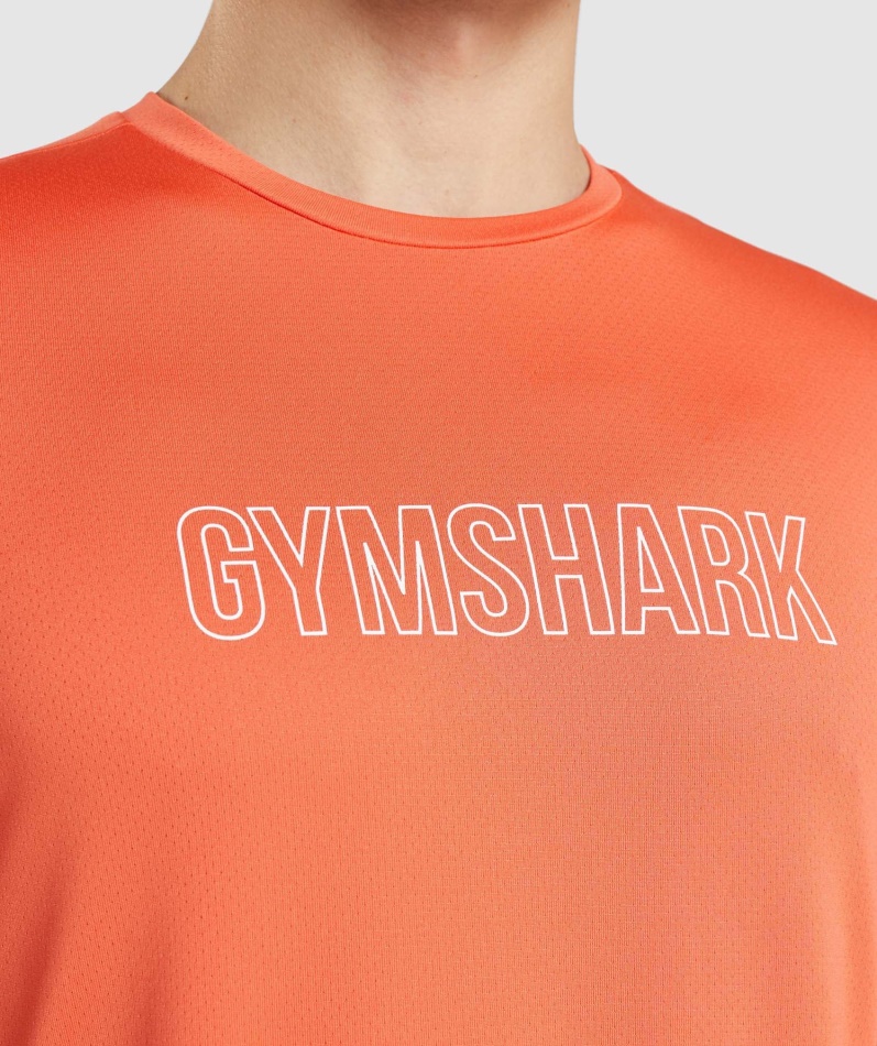 Gymshark Ankomst Grafisk T-skjorte Papaya Oransje