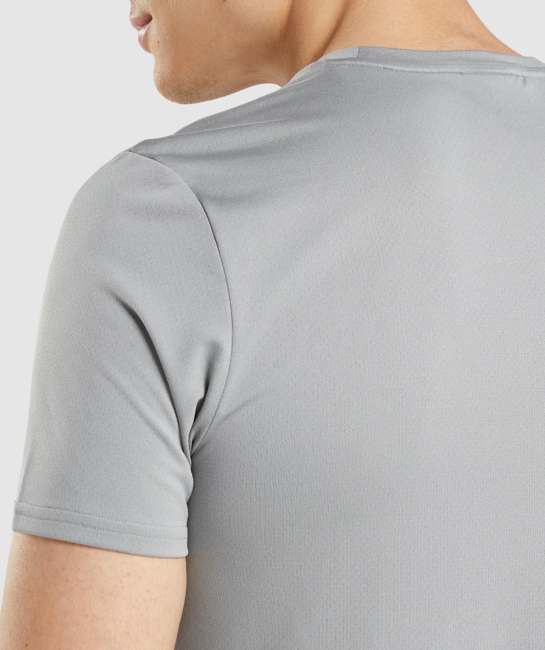 Gymshark Ankomst Grafisk T-skjorte Smokey Grå