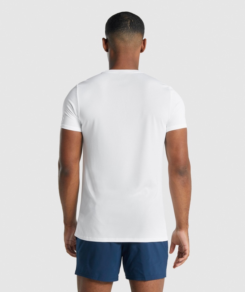 Gymshark Ankomst Grafisk T-skjorte Hvit