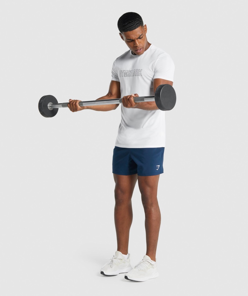 Gymshark Ankomst Grafisk T-skjorte Hvit
