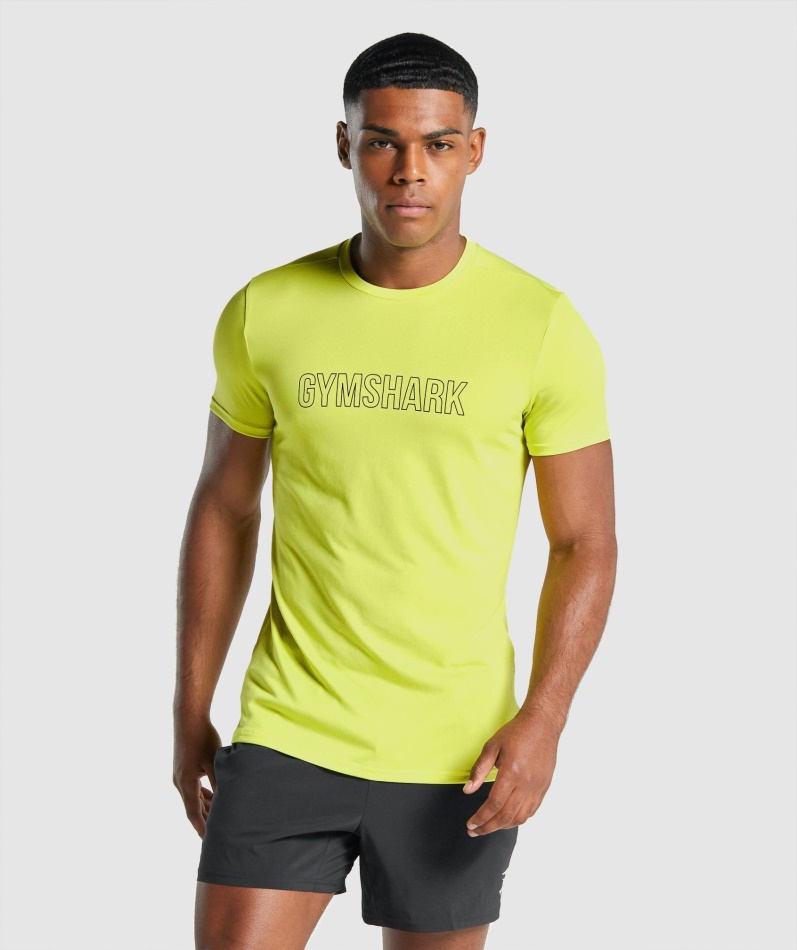 Gymshark Ankomst Grafisk T-skjorte Gul