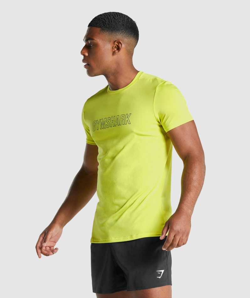 Gymshark Ankomst Grafisk T-skjorte Gul