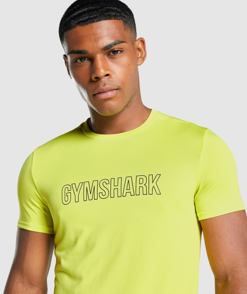 Gymshark Ankomst Grafisk T-skjorte Gul