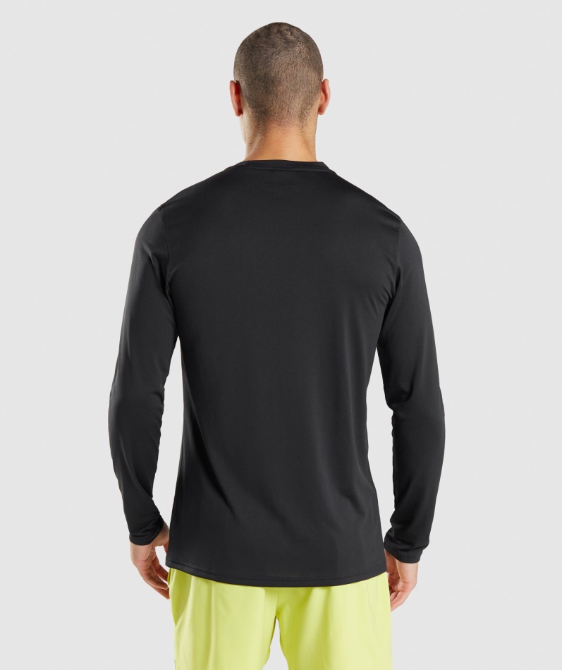 Gymshark Ankomst Langermet T-skjorte Svart