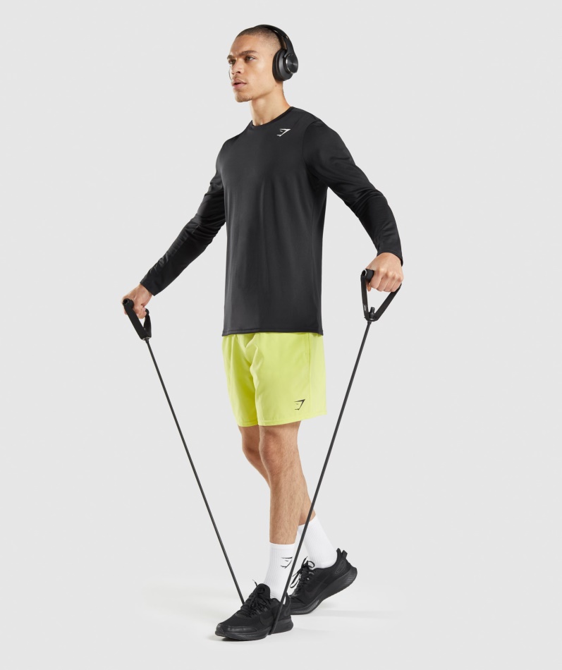 Gymshark Ankomst Langermet T-skjorte Svart