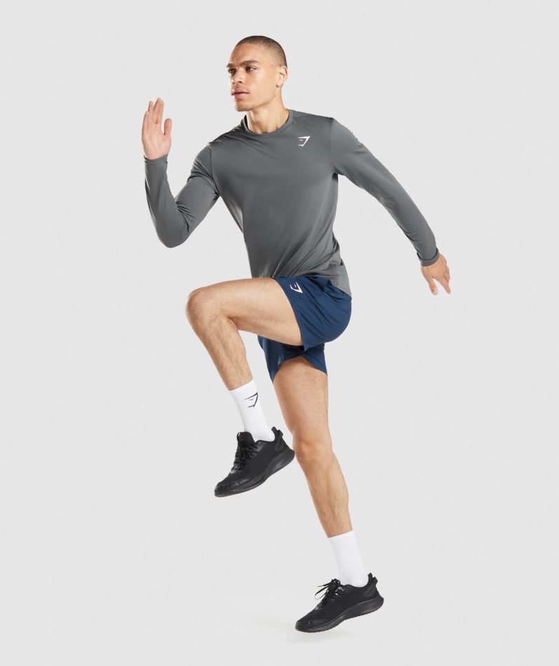 Gymshark Ankomst Langermet T-skjorte Kull