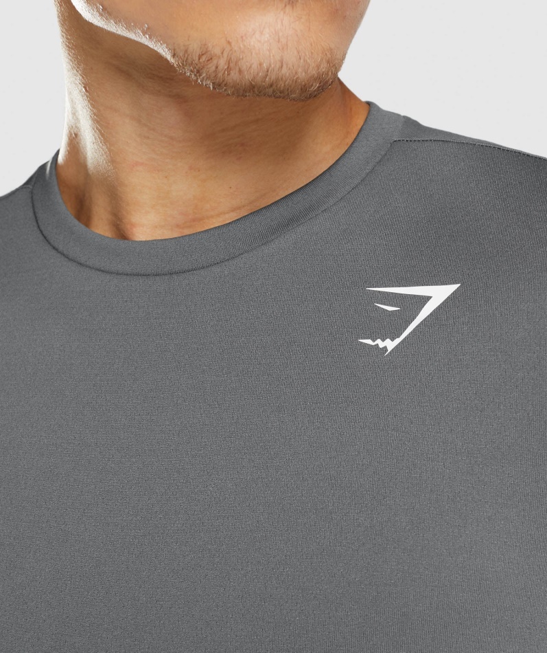 Gymshark Ankomst Langermet T-skjorte Kull