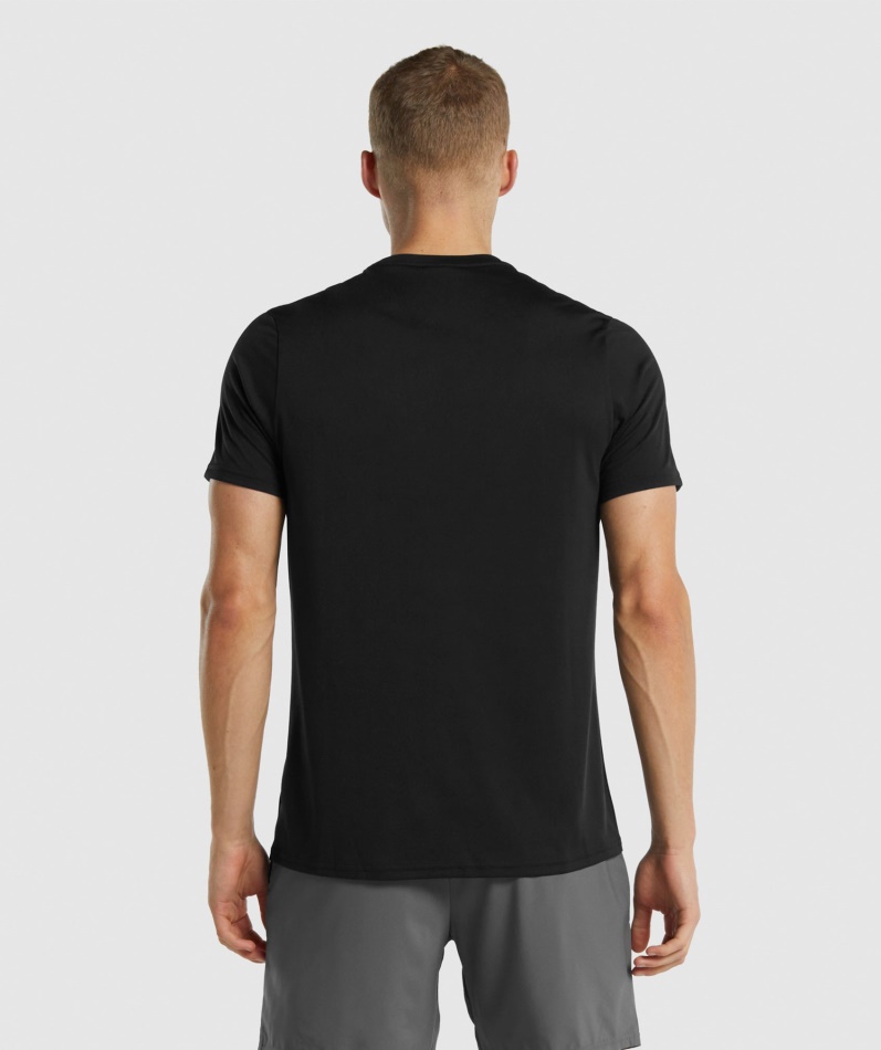 Gymshark Ankomst Normal Passform T-skjorte Svart
