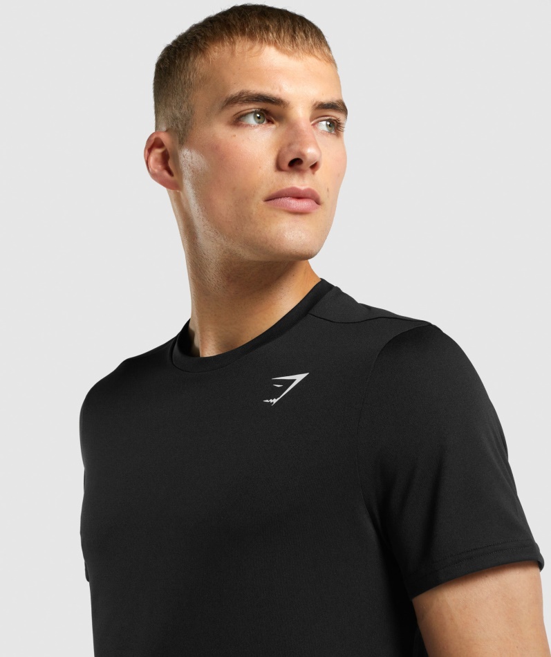 Gymshark Ankomst Normal Passform T-skjorte Svart