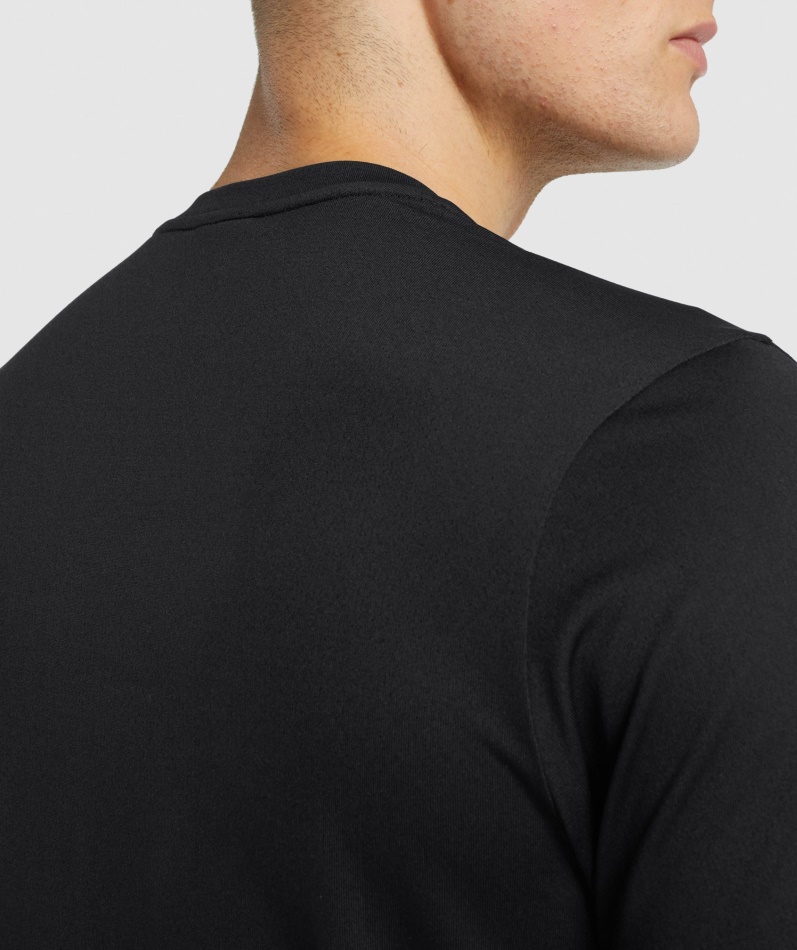 Gymshark Ankomst Normal Passform T-skjorte Svart