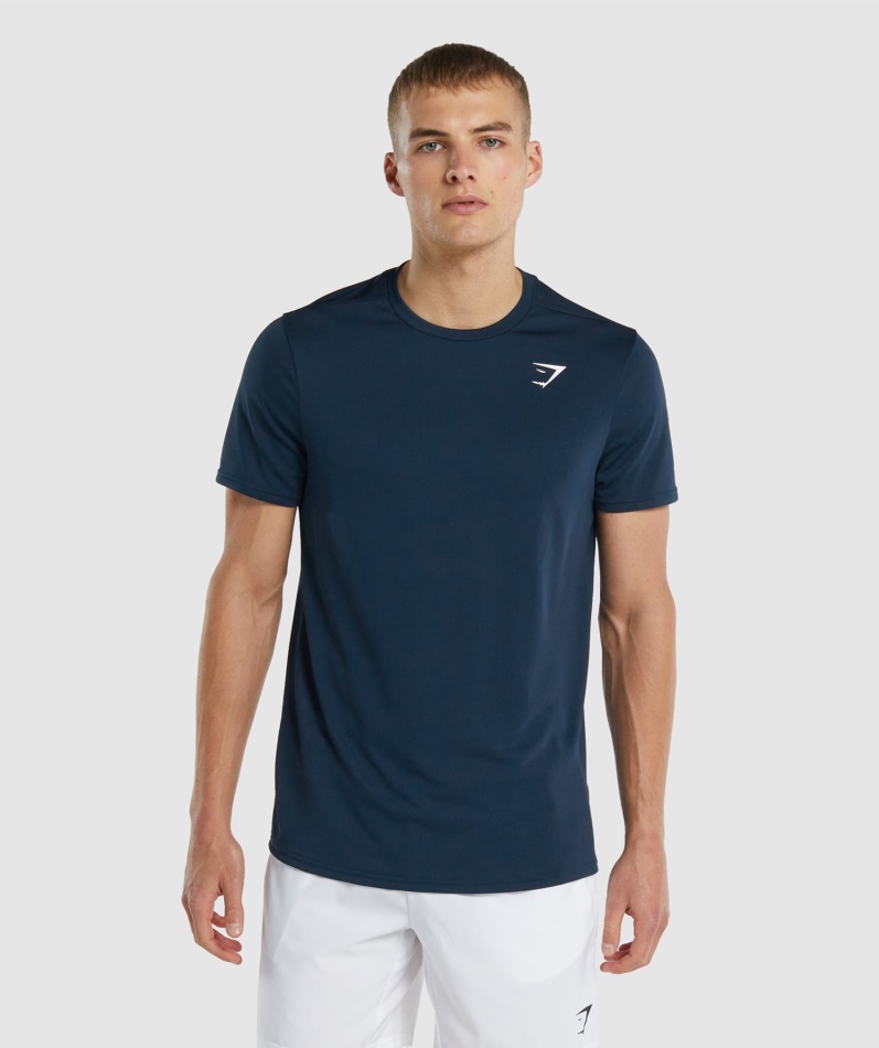 Gymshark Ankomst Regular Fit T-skjorte Marine