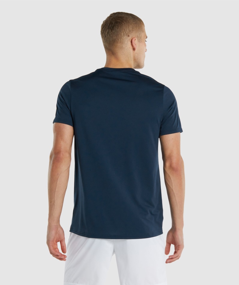 Gymshark Ankomst Regular Fit T-skjorte Marine
