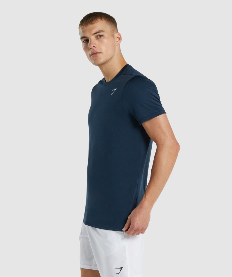 Gymshark Ankomst Regular Fit T-skjorte Marine
