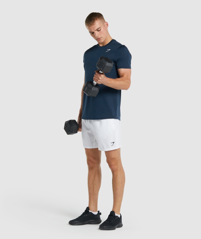 Gymshark Ankomst Regular Fit T-skjorte Marine