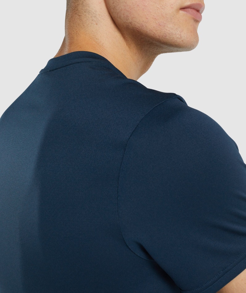 Gymshark Ankomst Regular Fit T-skjorte Marine