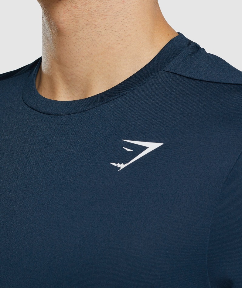 Gymshark Ankomst Regular Fit T-skjorte Marine
