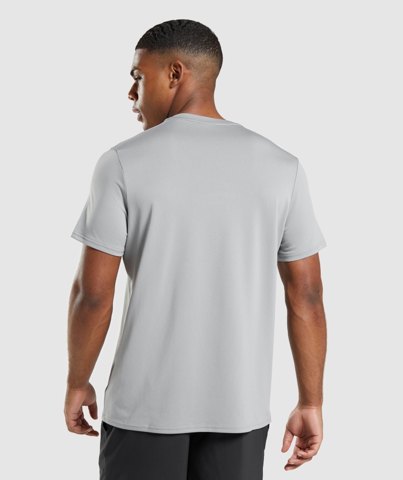 Gymshark Ankomst Regular Fit T-skjorte Smokey Grå