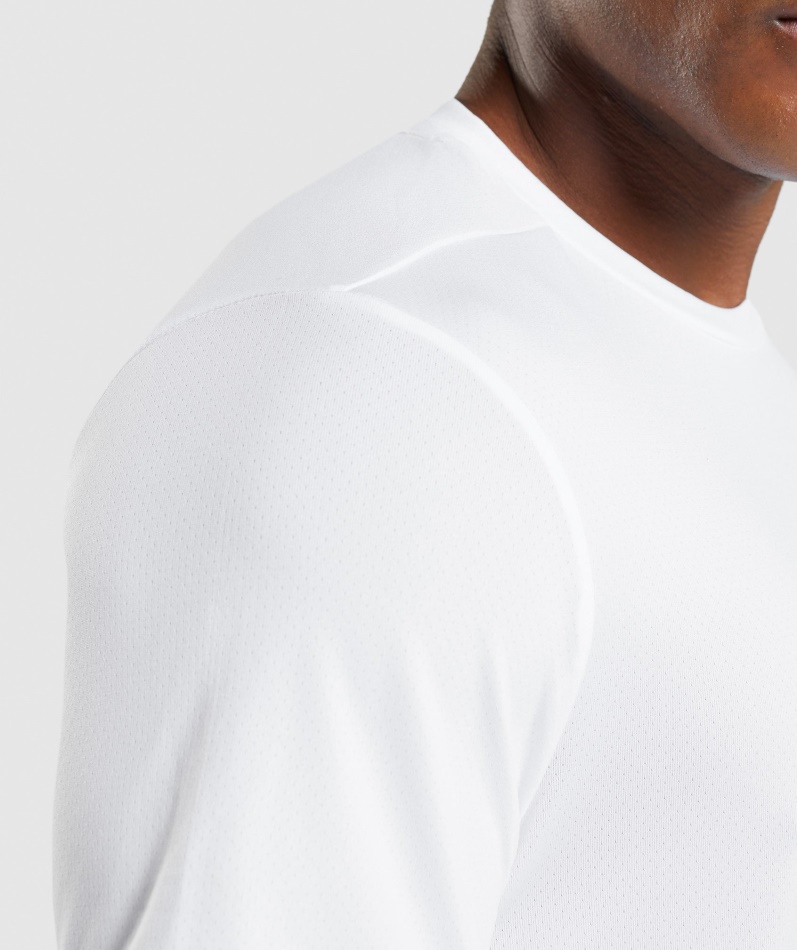 Gymshark Ankomst Normal Passform T-skjorte Hvit