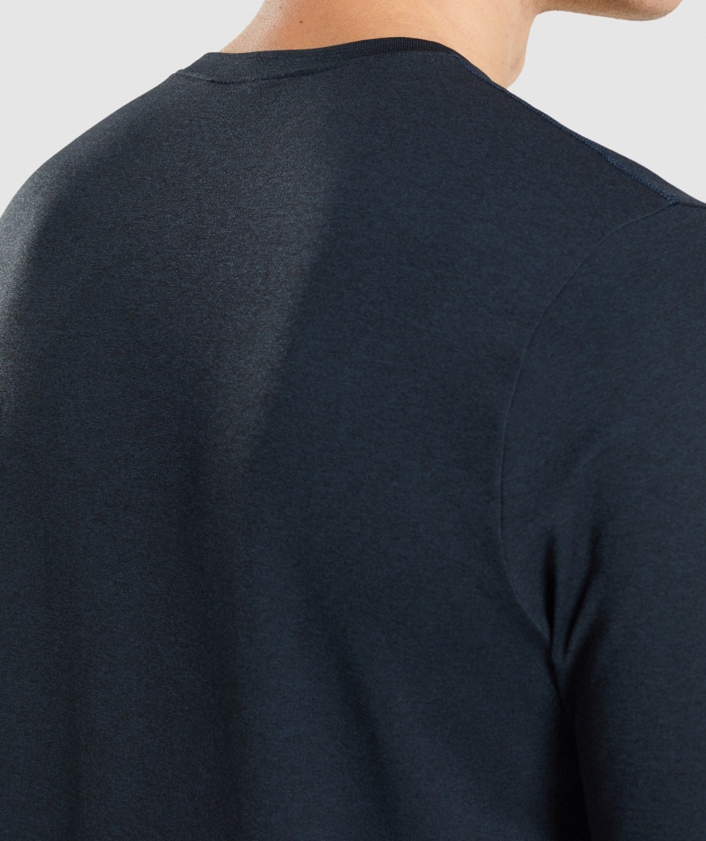 Gymshark Ankomst Sømløs T-skjorte Marine