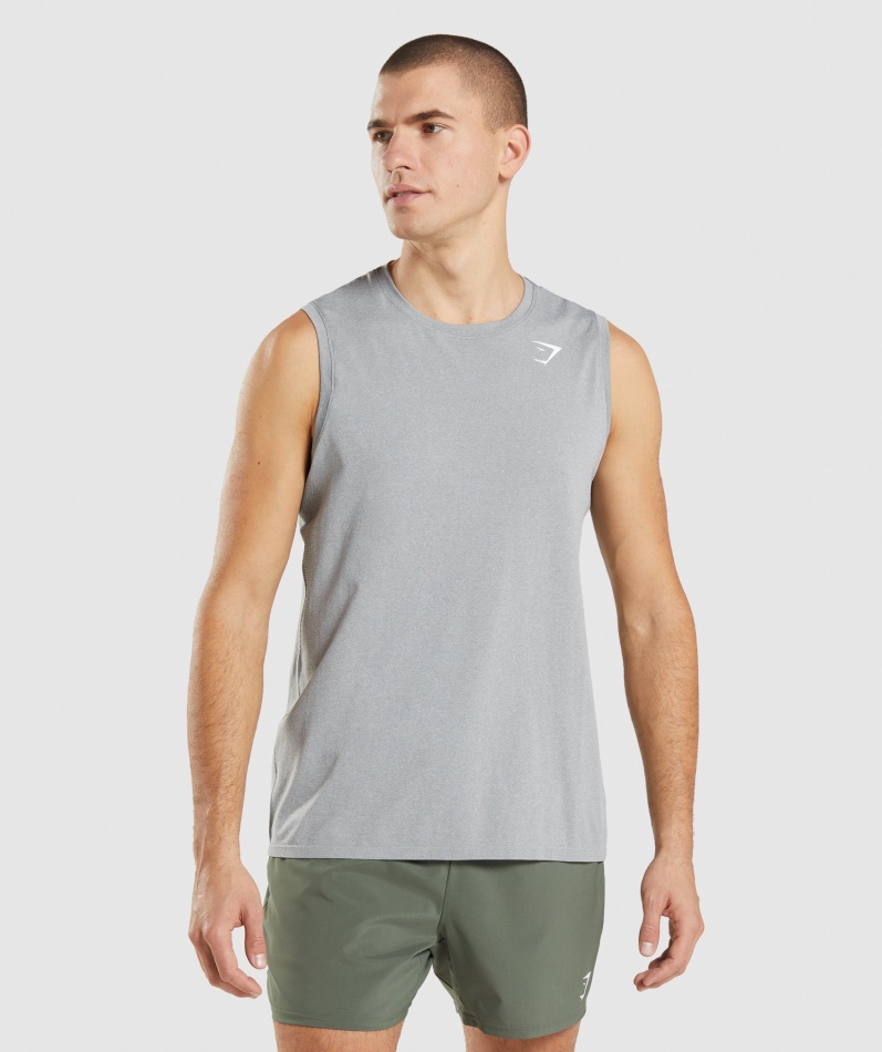 Gymshark Ankomst Sømløs Tank Grå
