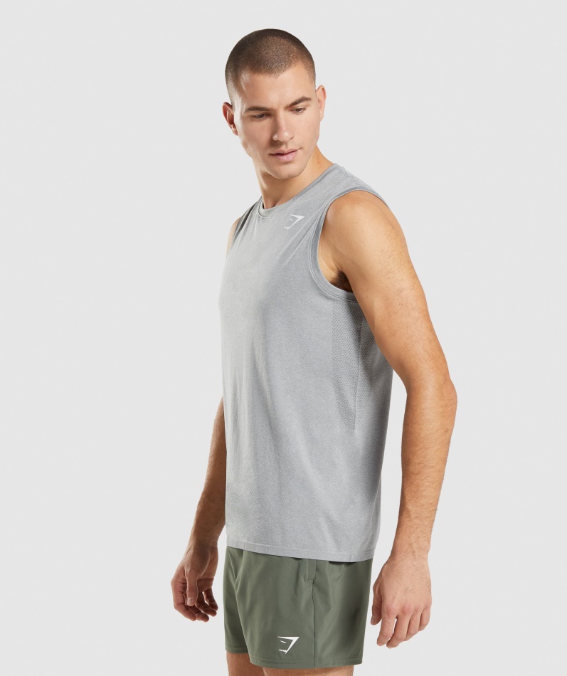 Gymshark Ankomst Sømløs Tank Grå