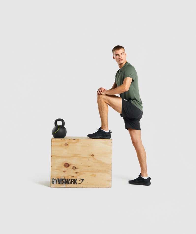 Gymshark Ankomst Shorts Svart