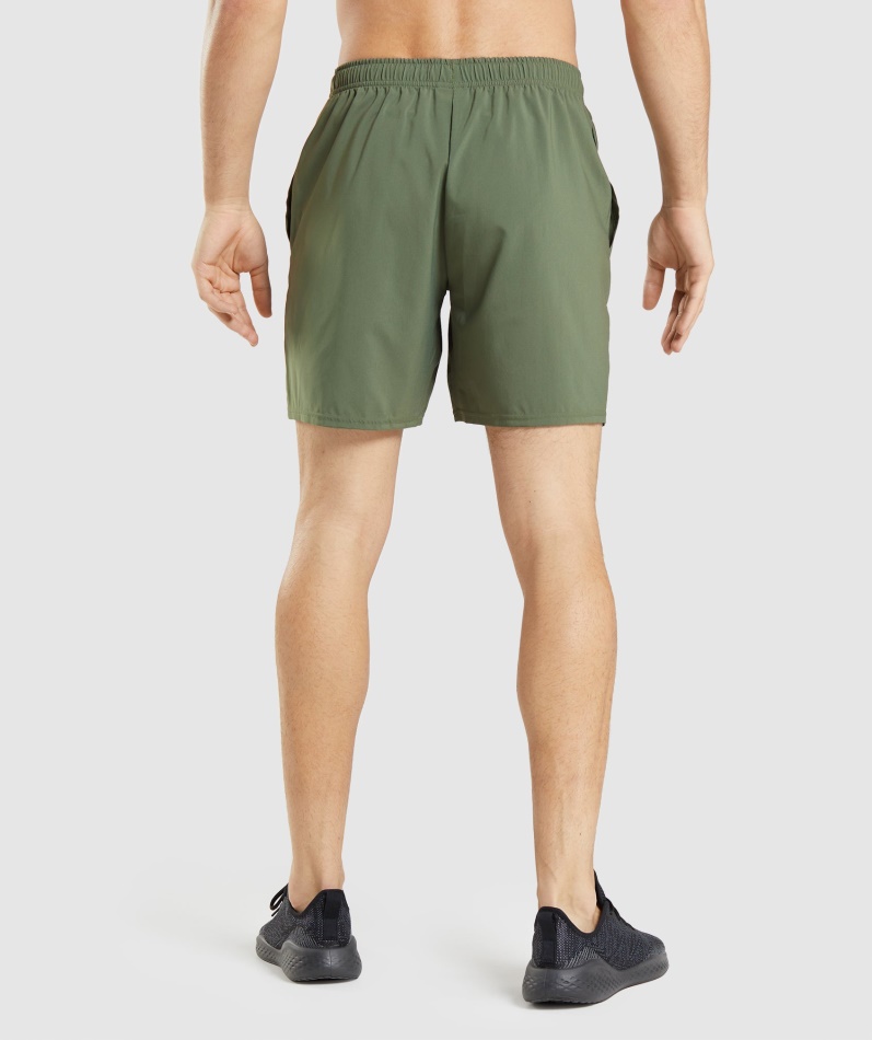 Gymshark Ankomst Shorts Kjerne Oliven