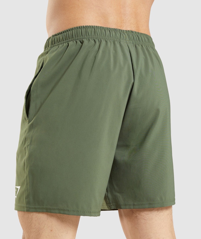 Gymshark Ankomst Shorts Kjerne Oliven