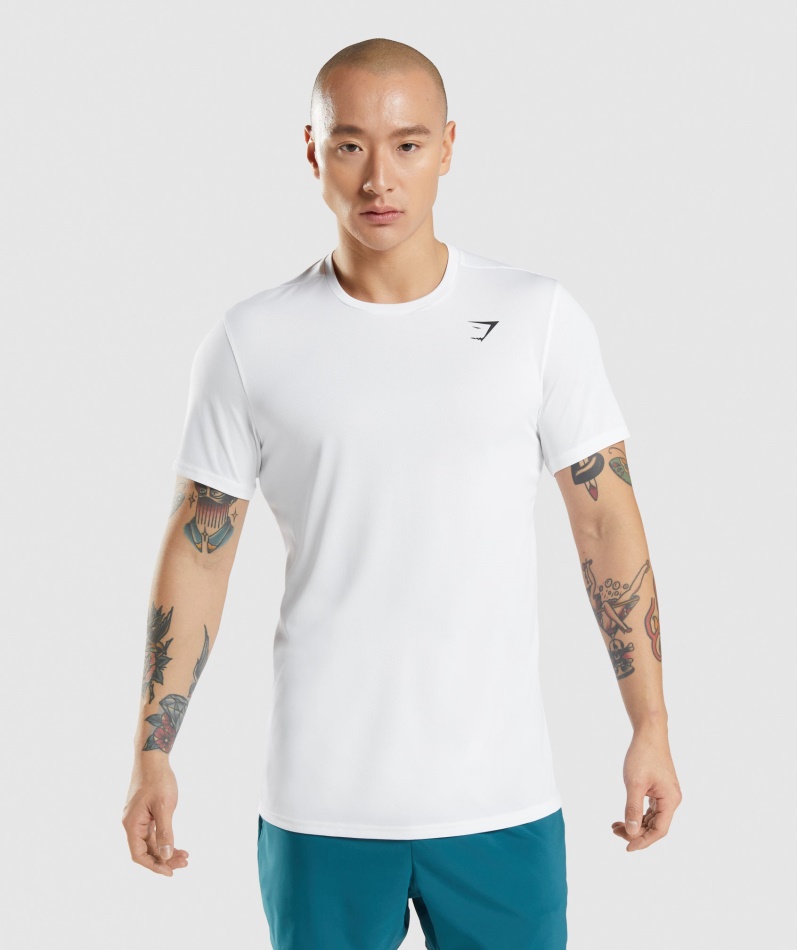 Gymshark Ankomst T-skjorte Hvit