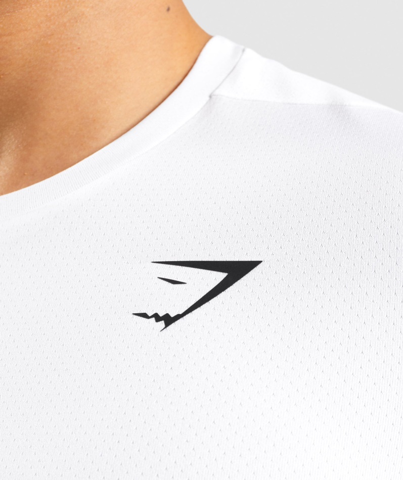 Gymshark Ankomst T-skjorte Hvit