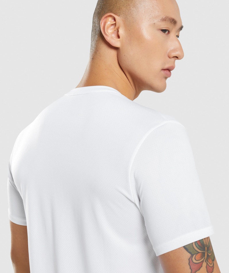 Gymshark Ankomst T-skjorte Hvit