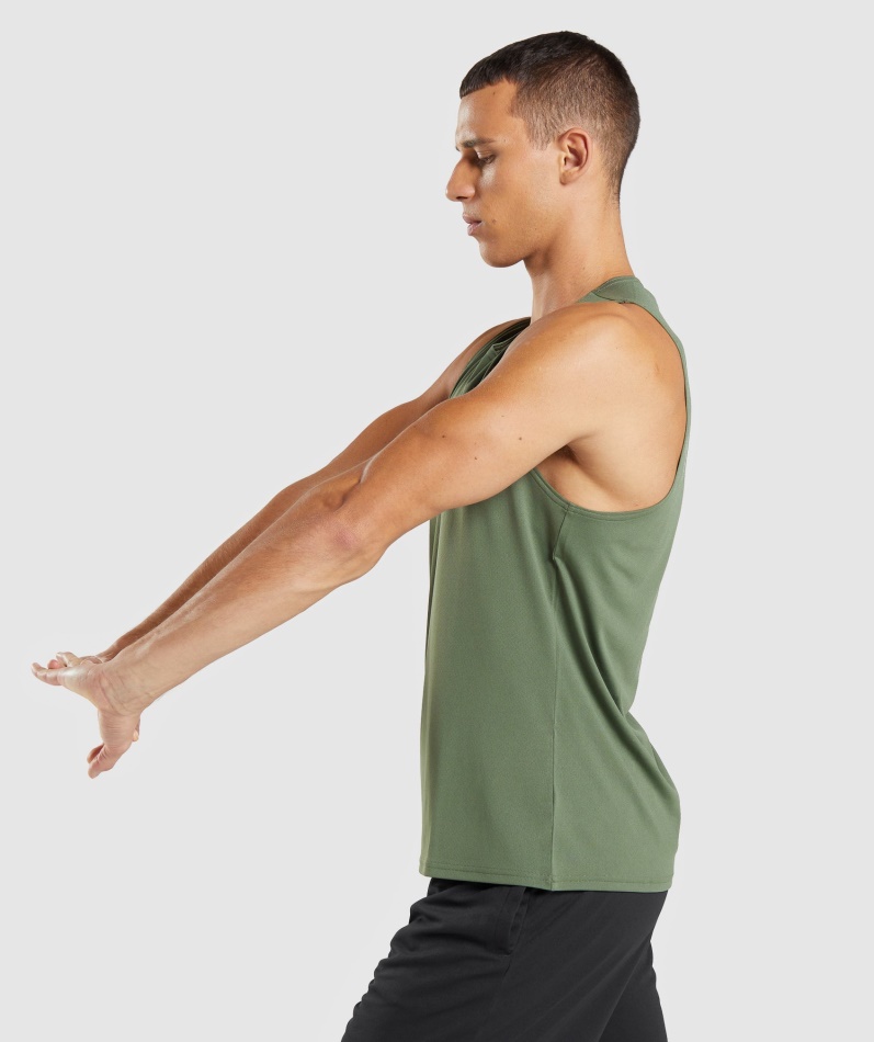 Gymshark Ankomst Tank Kjerne Oliven