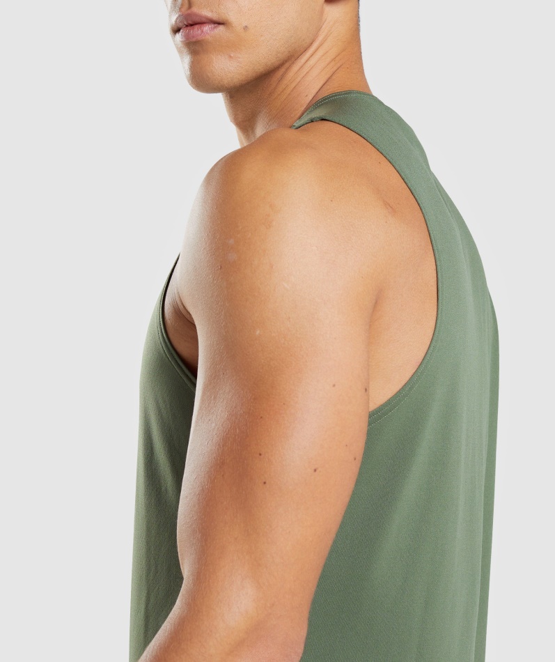 Gymshark Ankomst Tank Kjerne Oliven