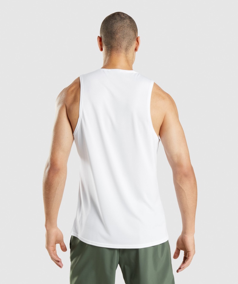 Gymshark Ankomst Tank Hvit