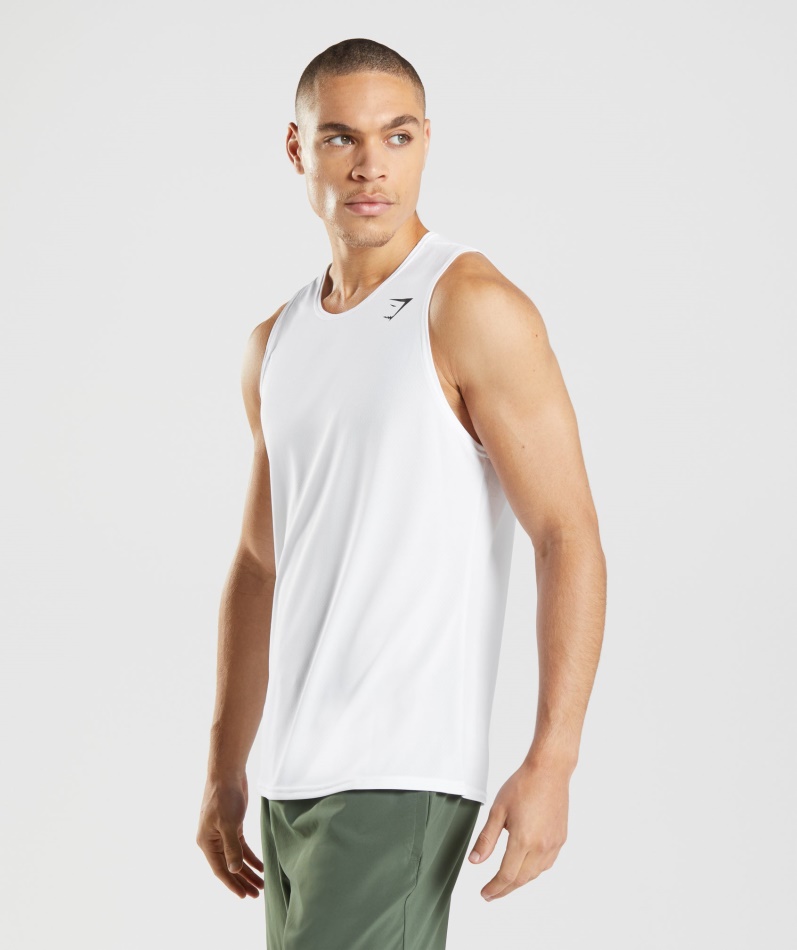 Gymshark Ankomst Tank Hvit