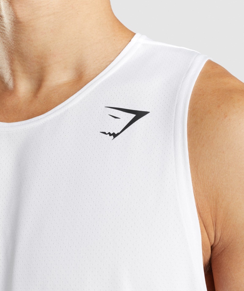 Gymshark Ankomst Tank Hvit