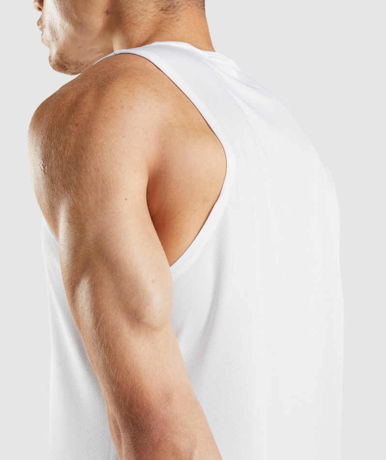 Gymshark Ankomst Tank Hvit