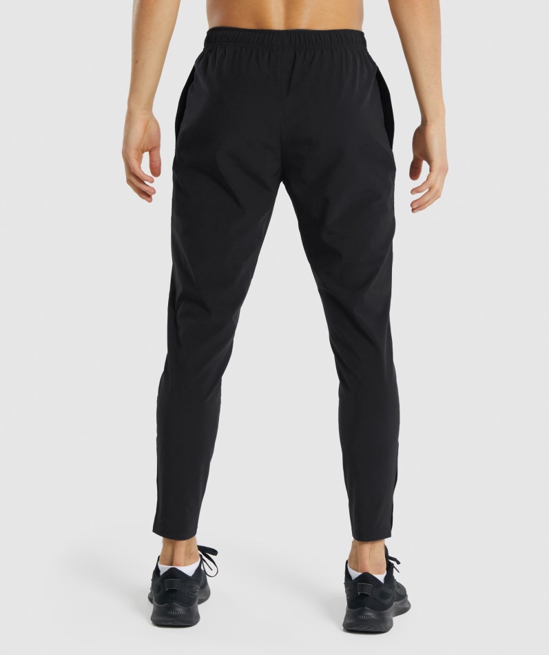 Gymshark Ankomst Vevde Joggebukser Svart
