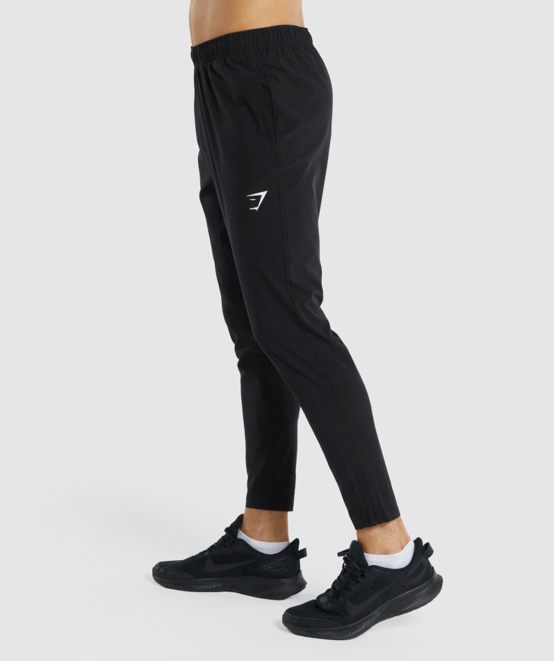 Gymshark Ankomst Vevde Joggebukser Svart