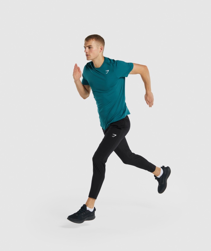Gymshark Ankomst Vevde Joggebukser Svart