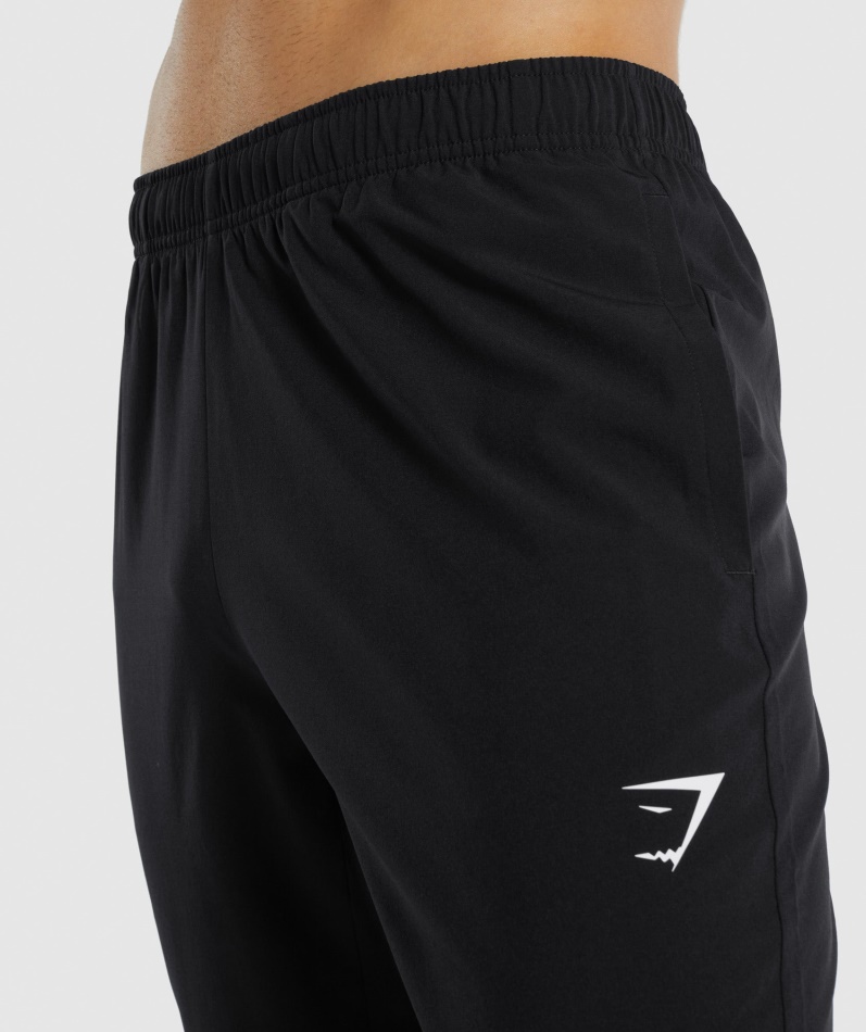 Gymshark Ankomst Vevde Joggebukser Svart