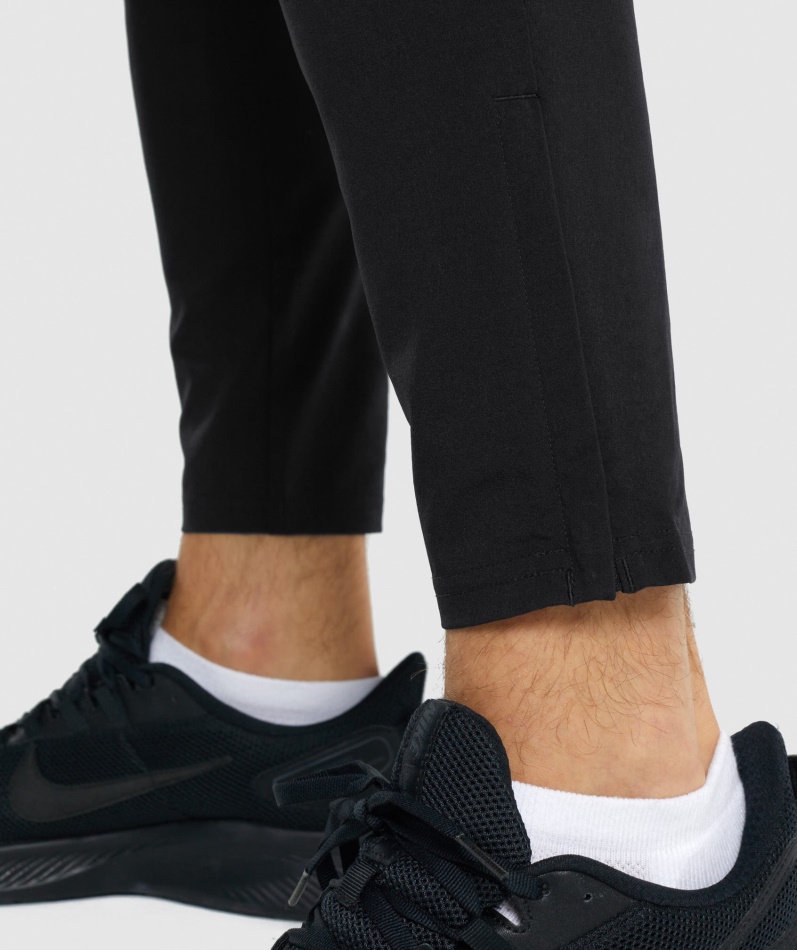 Gymshark Ankomst Vevde Joggebukser Svart