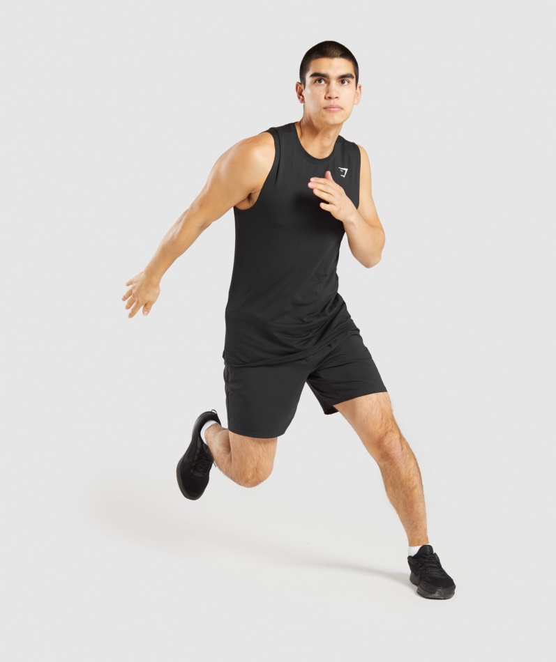 Gymshark Ankomst Glidelås Lomme Shorts Svart