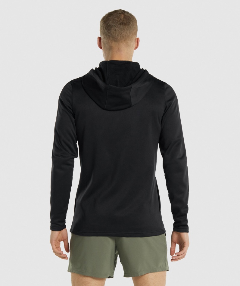 Gymshark Ankomst Hettegenser Med Glidelås Svart