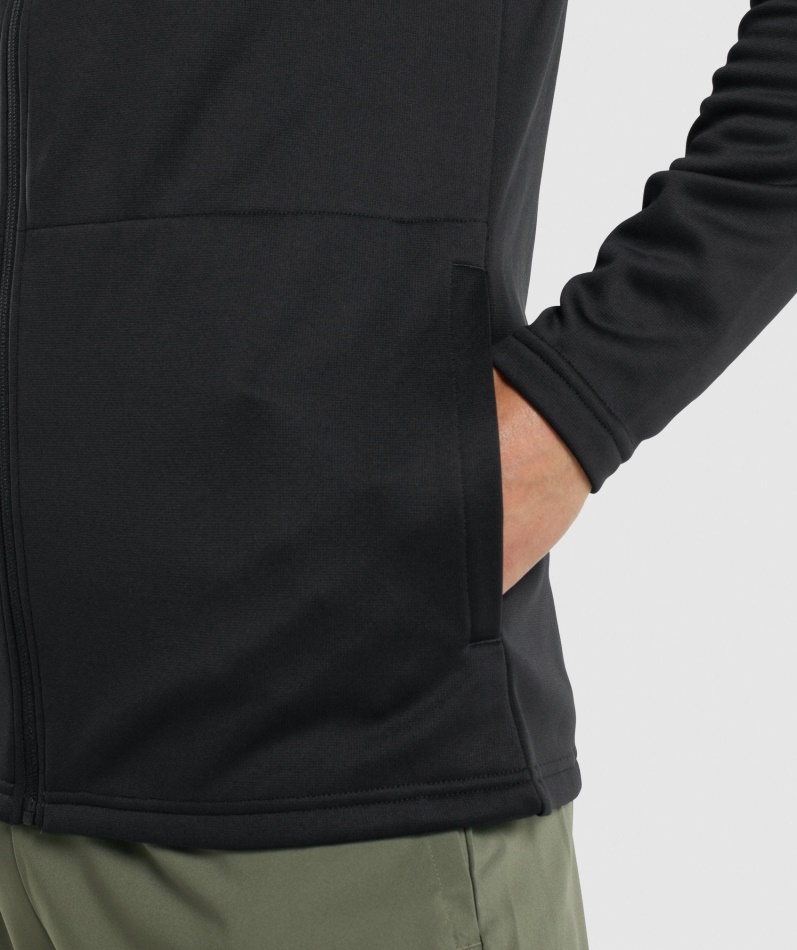Gymshark Ankomst Hettegenser Med Glidelås Svart