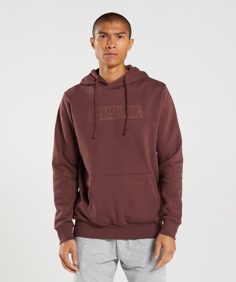 Gymshark Blokk Hettegenser Kirsebærbrun