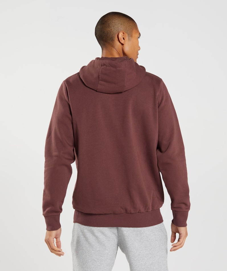 Gymshark Blokk Hettegenser Kirsebærbrun